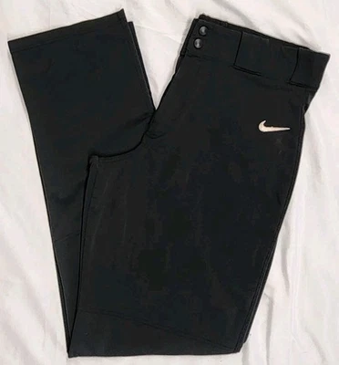 Nike Hombre Negro Pantalones de Béisbol Talla XL Cintura Relajada 36"x 34" Entrepierna Excelente  Foto 1 de 4