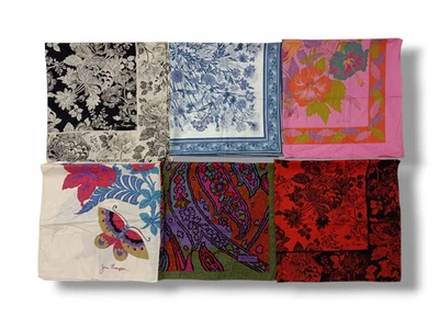 Juego de 6 bufandas cuadradas Jim Thompson Foto 1 de 4