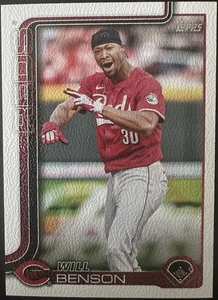 2025 Topps Serie 1 Will Benson Lona 16/50 Rojos #52 - Imagen 1 de 2