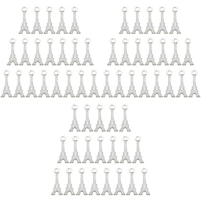  60 Stück Legierung Eiffelturm Anhänger Charms DIY Schmuck, der Zubehör für - Bild 1 von 4