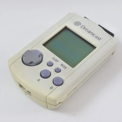 Dreamcast Official VISUAL MEMORY only HKT-7000 White No Cap Sega VMU CHINA d605 - Image 1 of 4
