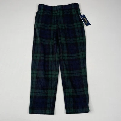 Polo Ralph Lauren Boys Size 6 Plaid Tartan Blue Green Casual Pants - Image 1 of 4