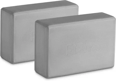 2 x Yoga Block Pilates Schaumstoff Schaum Ziegel Stretch Gym Fitness Übung Bolster