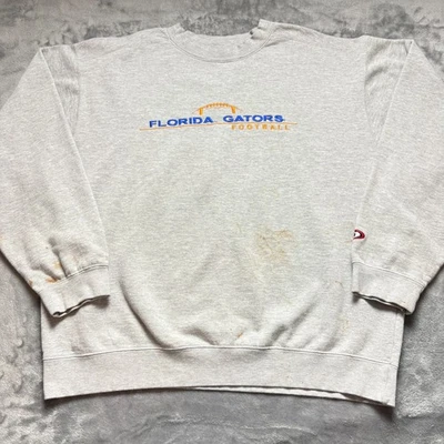 Sudadera De Colección Florida Gators Para Hombres XL Gris Jugador Profesional Fútbol Bordada Foto 1 de 4