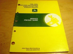 John Deere 1500 2000 HR1750G HR2000G Pricing Manual JD - Picture 1 of 1