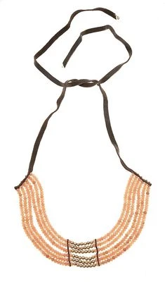 Lucky Brand сердолик воротник ожерелье кожаный галстук женщин Jewel $99 новый - Изображение 1 из 4