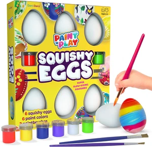 Kit Pittura Squishy Uovo di Pasqua - Arti e Mestieri per Bambine e Ragazzi - Bambini Art Ac - Foto 1 di 12