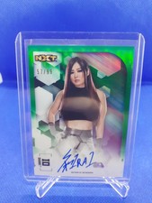 Topps 2020 WWE Chrome Io Shirai Green Auto 57/99 On Card UK SELLER