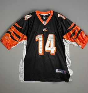 Reebok Andy Dalton #14 Cincinnati Bengals Sewn Black Football Jersey 54 - Picture 1 of 9