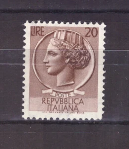 FRANCOBOLLI Italia Repubblica 1953-54 Siracusana 20 Lire MNH** SAS714 - Picture 1 of 1