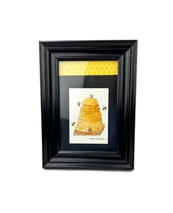 Original Honey Bee Beehive Framed Watercolor, Signed by PA Artist Carolyn Buyer - Picture 1 of 10