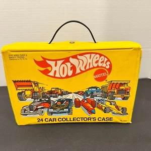 Vintage Hot Wheels 24-Car Collector’s Case w/ 24 Die-Cast Cars – Mattel - Picture 1 of 4