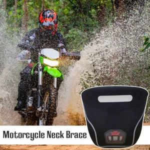 Unisex Motorcycle Neck Protector Brace Guards Protection Equipment Cycling Gear - Foto 1 di 13