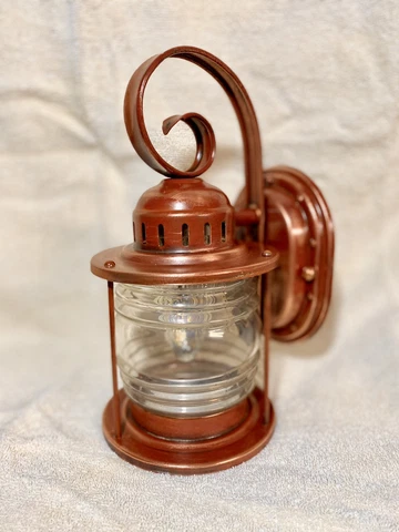 Vintage Nautical Copper Porch Light Cover