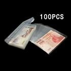 Premium Paper Money Album with 100 Transparent Currency Holders and Box