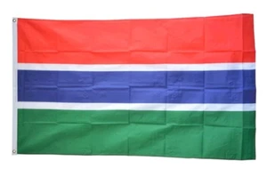 Gambia Hissflagge gambische Fahnen Flaggen 60x90cm - Picture 1 of 1