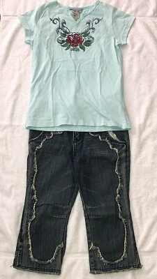 Guess Girls Shirt & Capris - Image 1 of 4