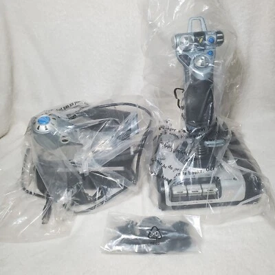 Saitek X52 PC Flight Simulator Joystick & Throttle Logitech Controller Free Game - Image 1 of 4