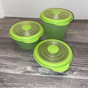 Tupperware Stuffables Schüssel 3 Aufbewahrungsbehälter grün - Bild 1 von 6