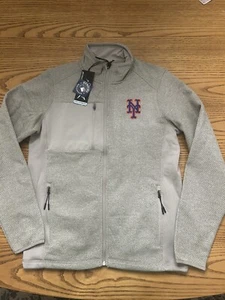 ANTIGUA MENS NEW YORK METS COURSE FULL ZIP JACKET BEIGE SIZE SMALL NWT - Picture 1 of 5