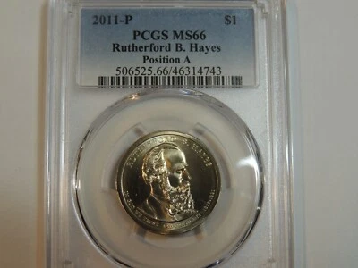 PCGS MS66 2011 P Rutherford Hayes Presidential Dollar POS  A - Image 1 of 2