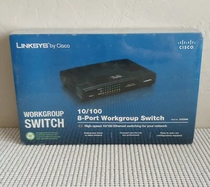 Linksys By Cisco 10/100 8-Port Workgroup Switch Model EZXS88W New In Sealed Box - Picture 1 of 8