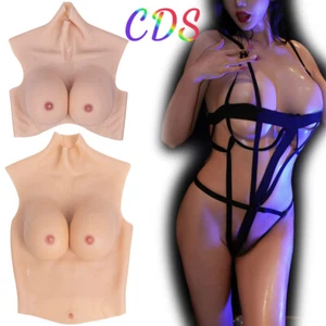 Formas de pecho realistas de silicona tetas falsas para travesti drag queen copa B-H - Imagen 1 de 25