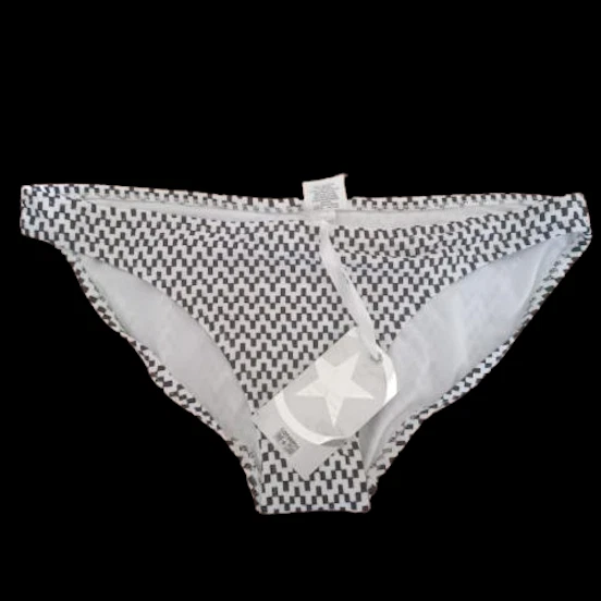 Converse One Star Women's White /Black Bikini Swim Bottom Size Large - Image 1 of 4