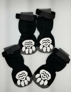 Scirokko Dog Socks L Large Non-Slip Anti-Slip Paw Protection Indoors Black - Picture 1 of 12
