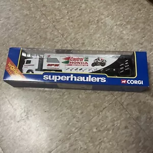 CORGI SUPERHAULERS SCANIA RACE TRANSPORTER CASTROL HONDA - Picture 1 of 2
