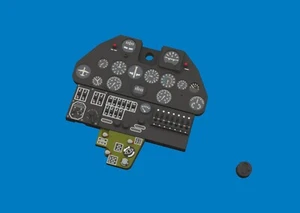 EDUARD LööK 644295 1/48 Curtiss P-40E 'LooK' cruscotto e cinture di sicurezza - Foto 1 di 4