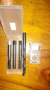 UNS 5/16" X36 RH HSS JUEGO DE GRIFO MANUAL + OD 1" HS tornillo dividido botón de troquel + taladro de grifo - Imagen 1 de 2