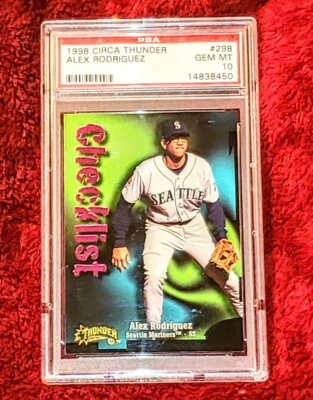 ALEX RODRIGUEZ 1998 CIRCA THUNDER #3 MARINERS PSA 10 🔥 RARE LOW POP - Image 1 of 2