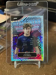 2024 Topps Finest F1 Franco Colapinto tablero de ajedrez refractor techo radiocontrol raro - Imagen 1 de 2