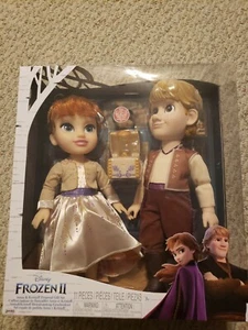 Disney Frozen 2 Anna & Kristoff Dolls Proposal Gift Set Comes with Ring & Rin... - Picture 1 of 2
