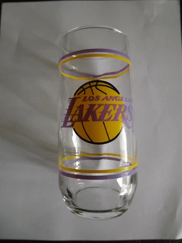 Los Angeles Lakers 14oz Tumbler Drinking Glass Mobil Promotion 1980 Cover