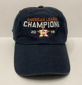 Men's '47 Navy Houston Astros 2019 American League Champions Hat NEW - Picture 1 of 4