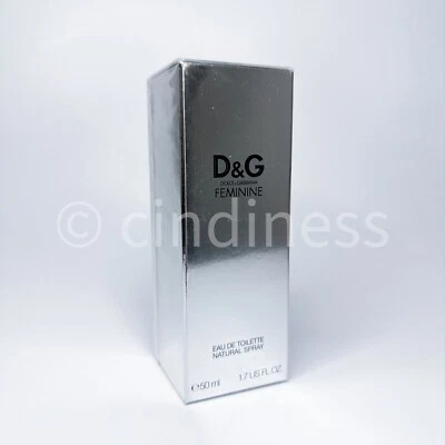 D&G Feminine By Dolce & Gabbana Women 1.7 oz 50 ml EDT Spray Sealed Discontinued — 第 1/4 张图片