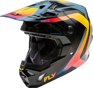 Fly Formula CP Krypton Helmet Grey/Black/Electric Fade 2X ECE/DOT 73-00382X - Picture 1 of 4