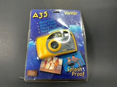 Vintage 1999 Vivitar A35 Splash Proof 35mm Point & Shoot Film Camera        .A18 - Image 1 of 4