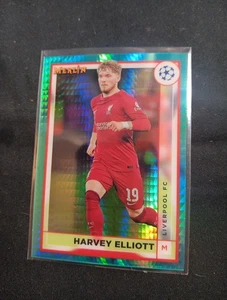 2022-23 Merlin Chrome UEFA #87 Harvey Elliott Aqua Prism Refractor **Mint** - Picture 1 of 6
