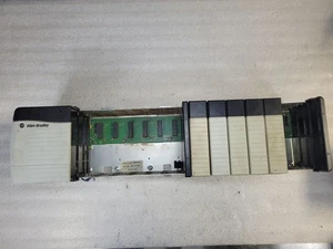 ALLEN BRADLEY 1756-PA75 + 1756-A13 13-Slot PLC Chassis USED - Picture 1 of 5