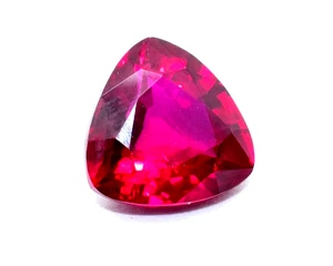Natural Certified Blood Red Ruby 11.70 Ct Loose Gemstone Trillion Cut - Picture 1 of 6