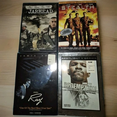 4 Jamie Foxx DVDs: Redemption, Ray, Stealth, Warhead, W/sleeves, EXCELLENT COND. Foto 1 de 3