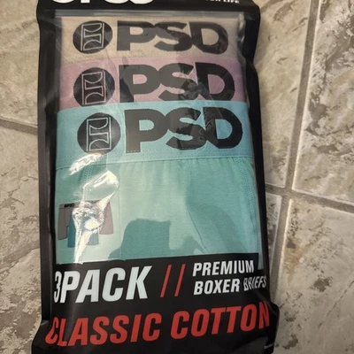 PSD 3 Pack Premium Boxer Briefs Core Standard Men's LARGE (36-38) - Image 1 of 4