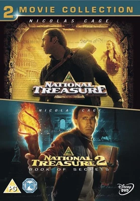 National Treasure 1 and 2 (DVD) Justin Bartha Bruce Greenwood David Dayan Fisher - Image 1 of 2