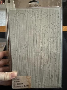 Tim Holtz Idea-ology Grunge Tablero Rayas y Alfas 234 Letras 9 Fuentes Comp - Imagen 1 de 6