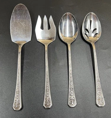 Juego de servir servicio floral de colección Interpur Florenz 8 pétalos de acero inoxidable Japón Foto 1 de 4