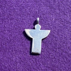 JAMES AVERY rustikaler Engel Sterlingsilber Anhänger - Design nicht mehr hergestellt - Bild 1 von 3