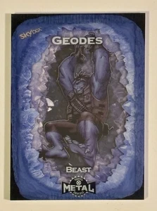 2020 Skybox Marvel Metal Universe Geodes Beast Card X-Men - Picture 1 of 2